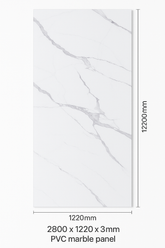 Panou PVC marble style ALB & GRI 2800x1220x3mm