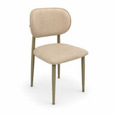 Scaun POLO METALIC OLIVE, tapiterie boukle BEJ NISIPIU