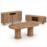 SET PREMIUM LUNA, comoda tv+consola tv+masa