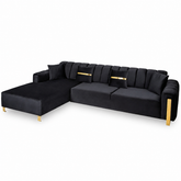 Coltar Florensa electric, negru cu auriu 320 x 180 cm