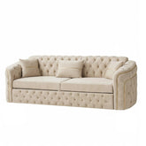 CANAPEA EXTENSIBILA PARIS II 3 LOCURI, BEJ CU AURIU