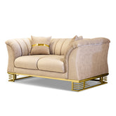 Canapea fixa LISABONA 2 locuri, tapitata bej