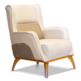 Fotoliu NOVA , tapiterie Bej & Capucino