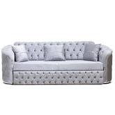 Canapea extensibila PARIS 3 locuri, tapitata gri