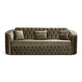 Canapea extensibila PARIS 3 locuri, tapitata maro