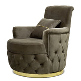 Fotoliu RIO LUX , tapiterie catifea maro