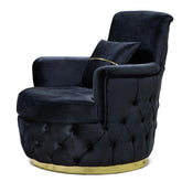 Fotoliu RIO LUX , tapiterie catifea neagra