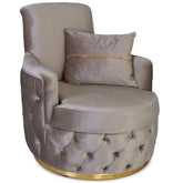 Fotoliu RIO LUX , tapiterie catifea capucino