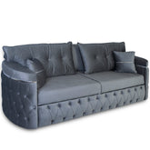 Canapea extensibila RIO LUX 3 locuri, tapitata gri