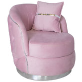 Fotoliu PARIS , tapiterie catifea roz