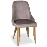 Scaun ATENA METAL, tapiterie capucino