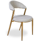 Scaun BRAVA METAL, tapiterie boukle gri