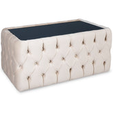 Masuta dreptunghiulara CHESTER tapitata , BEJ