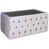 Masuta dreptunghiulara CHESTER tapitata , GRI