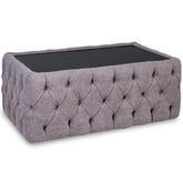 Masuta dreptunghiulara BOUKLE tapitata , GRI