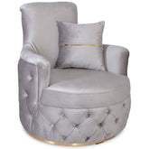 Fotoliu RIO LUX , tapiterie catifea gri