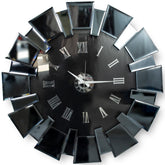 Ceas de perete , oglinda Fume Ø80cm