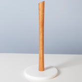 Suport rola de hartie din lemn si marmura H 20 cm