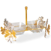 Set 2 boluri patrate de servire din sticla 10x10 cm