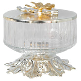 Bol decorativ cu capac si picior