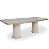 Masa cu riflaje extensibila 240/270x90 cm, CAPUCINO