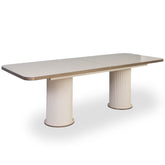 Masa cu riflaje extensibila 240/270x90 cm, BEJ