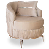Fotoliu PARIS II , tapiterie catifea bej