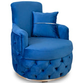 Fotoliu RIO LUX , tapiterie catifea albastra