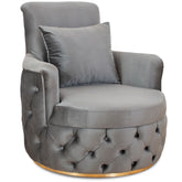 Fotoliu RIO LUX , tapiterie catifea gri inchis