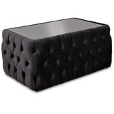 Masuta dreptunghiulara CHESTER tapitata , NEAGRA