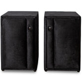 Set 2 noptiere tapitate K04, NEGRU