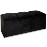 Bancheta cu lada de depozitare A04, NEGRU