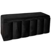 Bancheta cu lada de depozitare A02, NEGRU