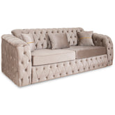 Canapea extensibila MILANO 3 locuri, tapitata capucino