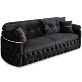 Canapea extensibila RIO LUX 3 locuri, tapitata neagra