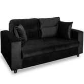 Canapea extensibila Oscar 2 locuri, tapitata neagra