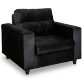 Fotoliu extensibil OSCAR, Tapiterie Catifea Neagra