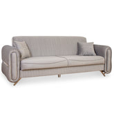 CANAPEA 3 LOCURI PALACE GRI - EXTENSIBILA, CLICK CLACK