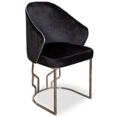 Scaun OSCAR II, tapiterie neagra