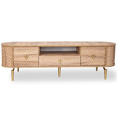 Comoda TV DIAMOND Lemn cu Auriu 180x40x50cm