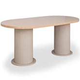 Masa cu riflaje 90x170 cm , blat capucino