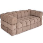 Canapea BESYO de 2 locuri, tapiterie boucle capucino