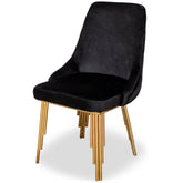 Scaun ATENA METAL, tapiterie neagra