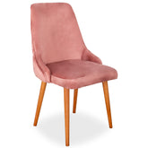Scaun tapitat ATENA, catifea roz inchis