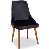 Scaun tapitat ATENA, catifea neagra