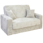 Canapea extensibila SOFT de 2 locuri cu lada de depozitare, Catifea Fluffy GRI