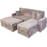 Coltar extensibil SOFT Tip L, 160x240 cm, Catifea Fluffy CAPUCINO