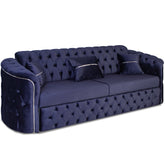 Canapea extensibila PARIS 3 locuri, tapitata albastra