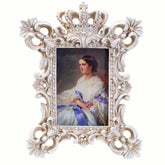 Rama foto CROWN 13x18cm alb antichizat