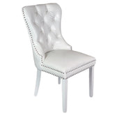 Scaun tapitat AUGUST , piele eco ALBA